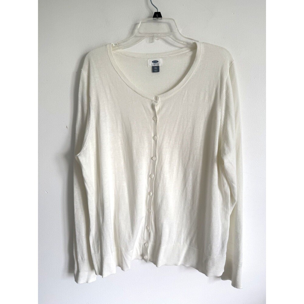 Old Navy Cardigan Sweater Womens Size XXL Off White Button Front Ivory NWOT - Picture 8 of 8
